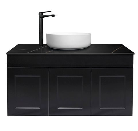 HAMPTON MATTE BLACK VANITY 900MM