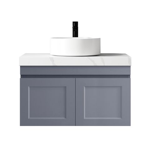 HAMPTON MATTE GREY VANITY 750MM