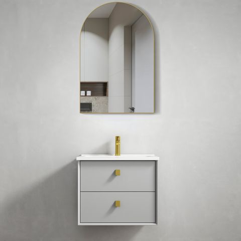 BOSTON LIGHT GREY 600X460X550 WALL HUNG VANITY