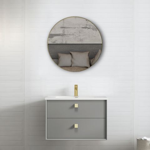 BOSTON MATTE GREY 750X460X550 WALL HUNG VANITY