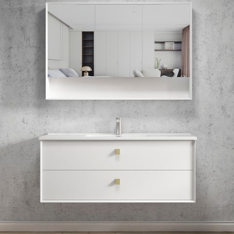 BOSTON MATTE WHITE 1200X460X550 WALL HUNG VANITY