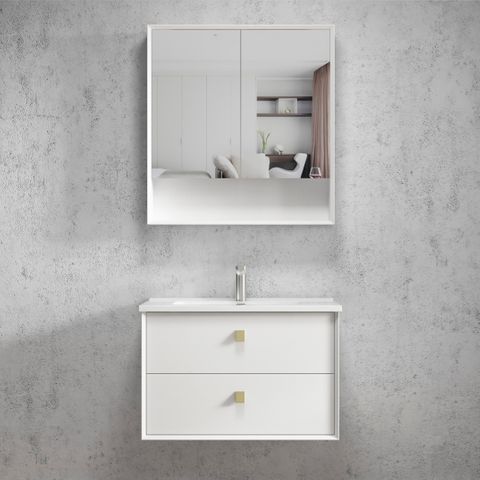 BOSTON MATTE WHITE 750X460X550 WALL HUNG VANITY