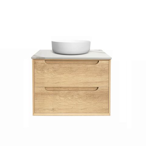 BYRON NATURAL OAK 600X460X550 WALL HUNG VANITY