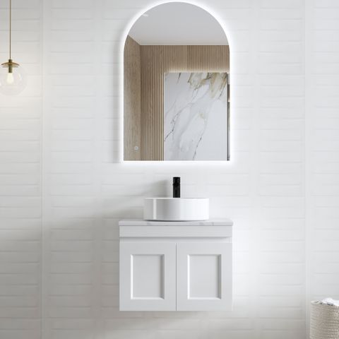 HAMPTON MARK II MATTE WHITE 600 VANITY