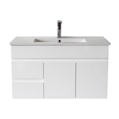 PAVIA 900X460 WH VANITY LHD