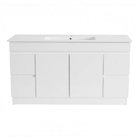 PVC 1200X460 VANITY LEG SINGLE BOWL