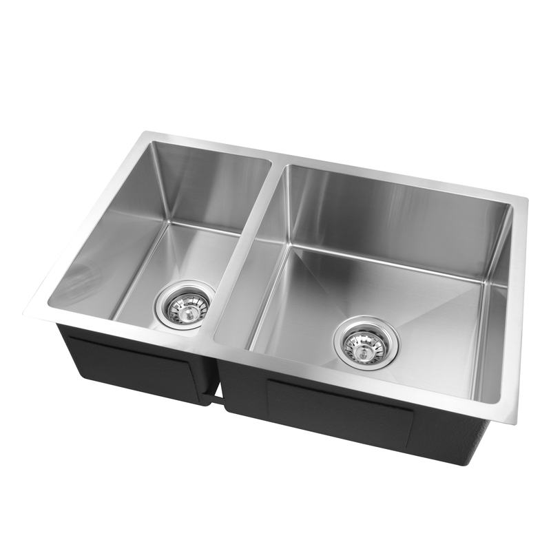 STAINLESS STEEL DOUBLE BOWL