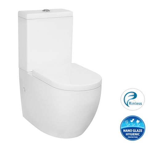 DELUSO RIMLESS TOILET SET